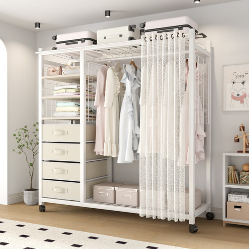 家用大容量落地挂衣架