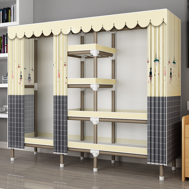 简易布衣柜钢管加粗耐用加厚柜子