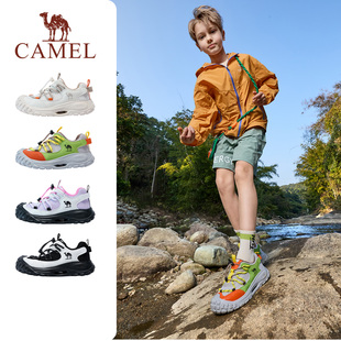 小骆驼儿童运动鞋2026新款春夏季女童登山鞋徒步缓震男童休闲鞋子