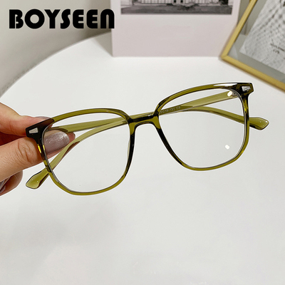 冷茶色近视镜防蓝光韩系时尚