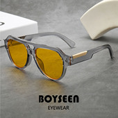 2026欧美复古大框双梁飞行员太阳镜男可配近视潮流开车防晒墨镜