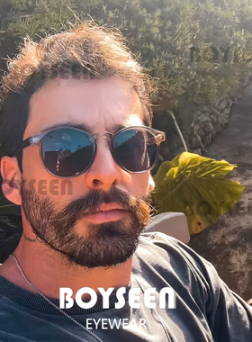 欧美复古豹纹框太阳镜男