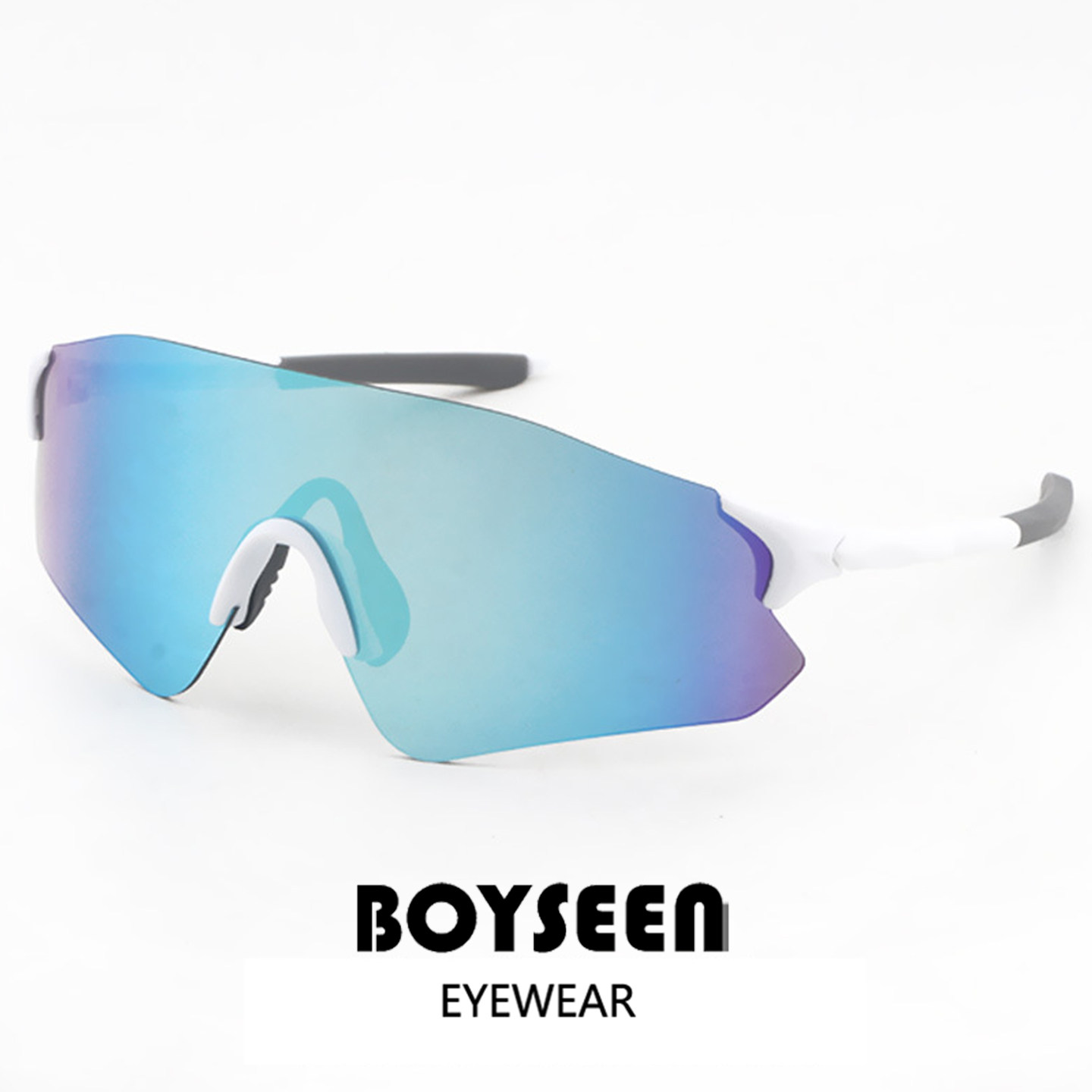 超轻炫彩骑行太阳镜男女通用马拉松登山护目镜无框户外运动眼镜