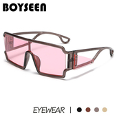 前卫连体方形太阳镜撞色大框个性 ins网红墨镜时尚 街拍未来感眼镜