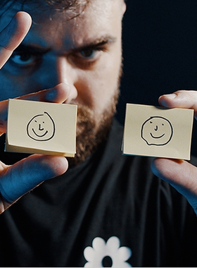 2022魔术教学窥视便利贴POV Pad by Julio Montoro实战心灵