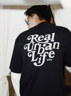 STN 原创设计 日系vintage情侣装短袖t恤男夏季小众潮牌半袖体恤