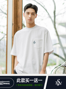 STN 原创设计 重磅纯棉情侣装cityboy短袖t恤男夏季小众潮牌半袖