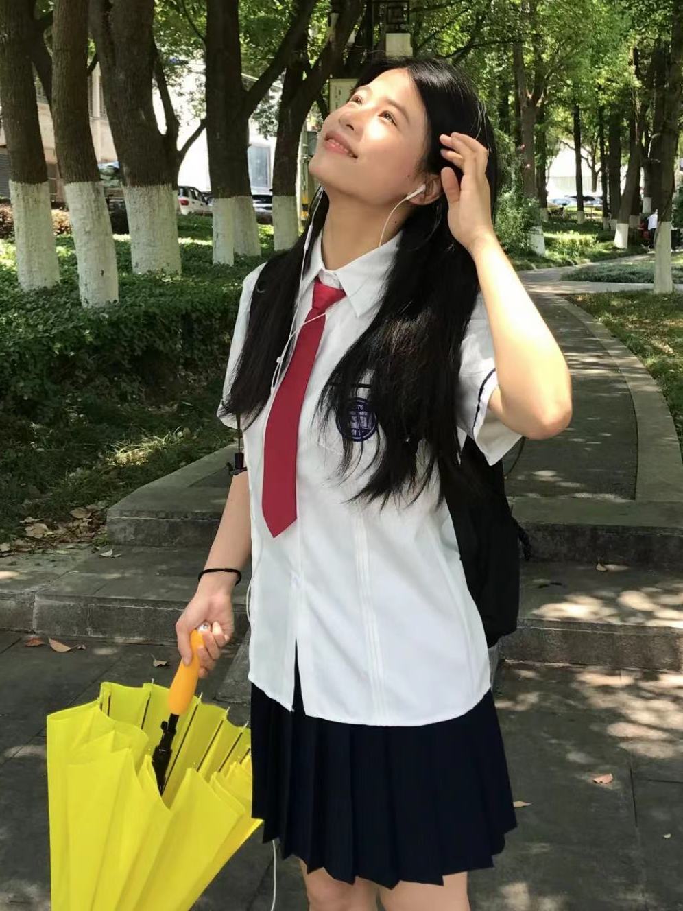 韩系学院风校服JK两件套背着善宰跑林率cos同款白色衬衣夏季新款