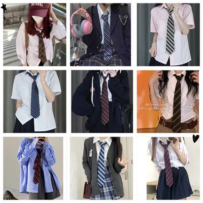 日系jk领带条纹领带全系列学生