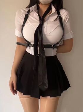 性感V领低胸修身紧身白色衬衫女秋长袖衬衣职业套装工作服OL制服