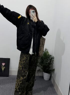 NIKE/耐克男女Jordan立领防风棉服美式复古夹克外套 CZ1191-010