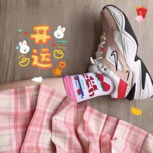 Nike 女子休闲缓震复古潮流老爹鞋 奶茶色AO3108 205 耐克M2KTEKNO