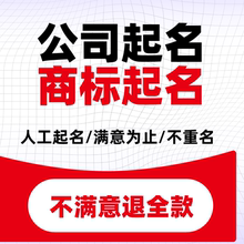 公司起名商标取名店铺起名字企业英文取名注册设计工作室品牌名称