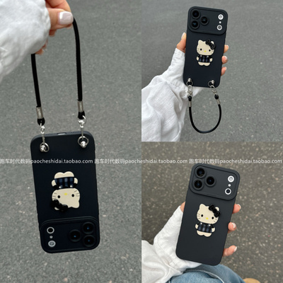 韩风ins可爱立体kt猫公仔壳适用vivos50s30s20手机壳x200手提式x300s全包边iqooz10turbo新款壳y500防摔x100s