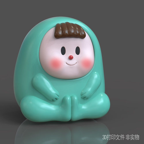 3d打印图纸模型Q版卡通多多妹STL摆件圆雕图M596