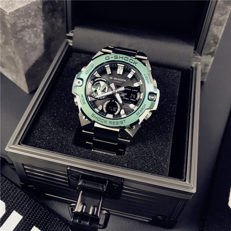 卡西欧钢铁之心太阳能蓝牙手表男