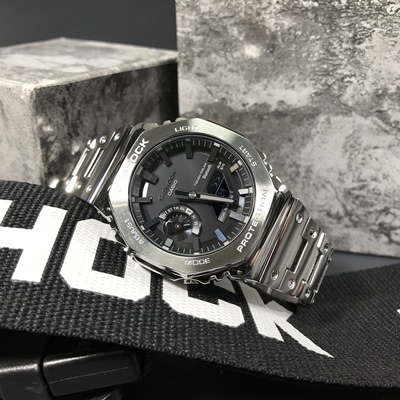 卡西欧金属农家橡树太阳能蓝牙表