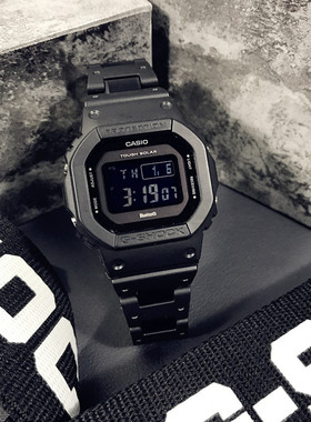 casio卡西欧小方块GSHOCK太阳能电波蓝牙男女表 GW-B5600BC/HR/AR