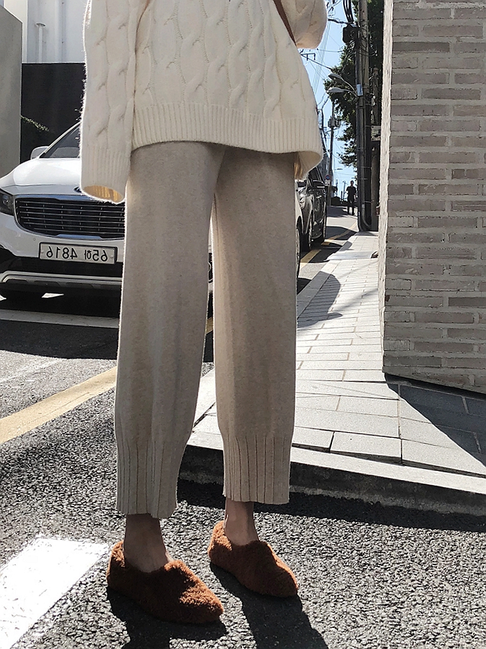 JHXC 高腰加厚休闲针织裤女九分2018秋冬新款宽松韩版学生哈伦裤|ruв категории Женская одежда, брюки, брюки - от Buy2taobao.com для оказания профессиональной услуги покупки агента Taobao