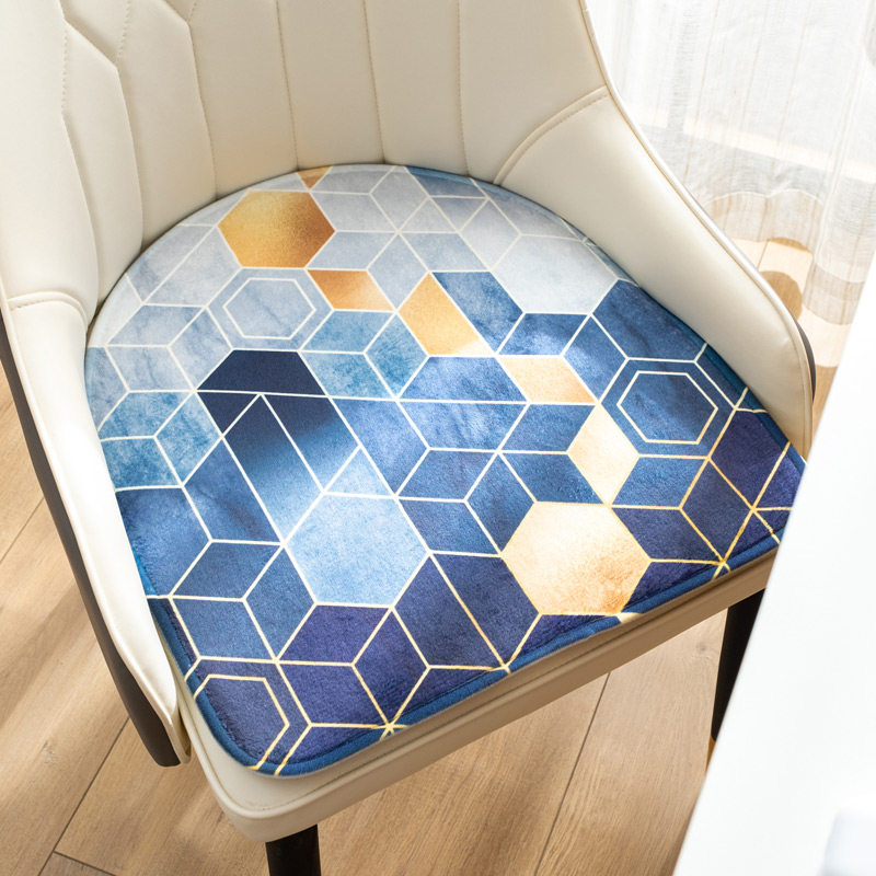 几何坐垫实木北欧柔软舒适