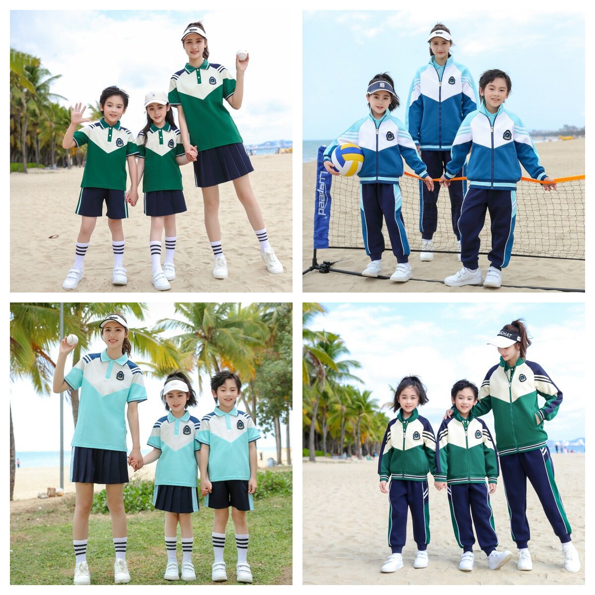 中小学生班服学院风短袖套装幼儿园园服夏季运动服儿童校服连衣裙