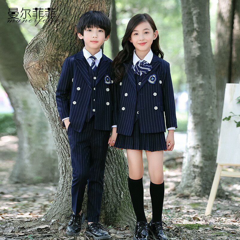 春秋英伦幼儿园园服西装四件套