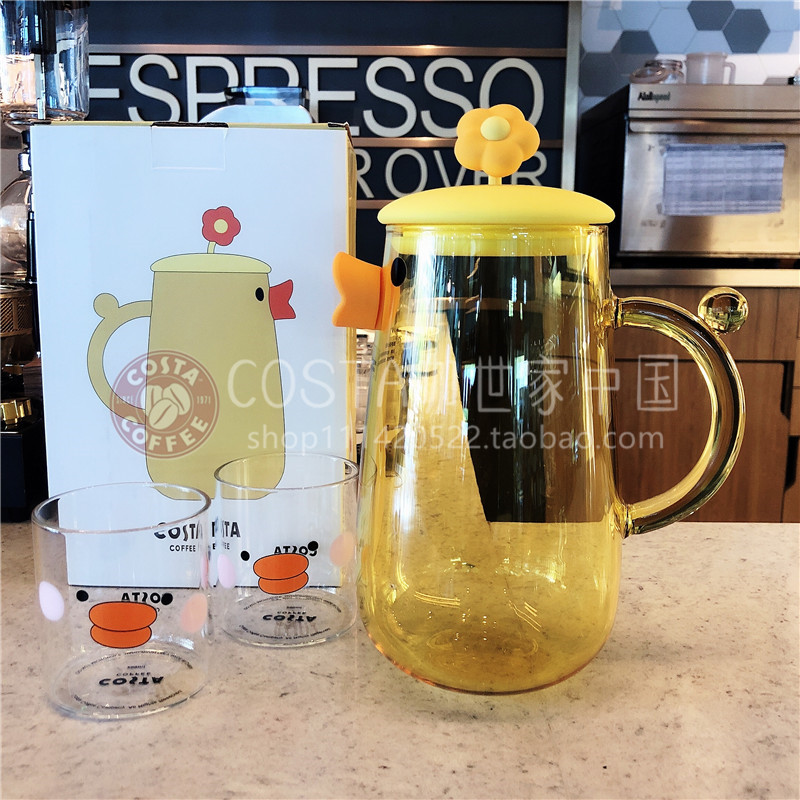 costa高硼硅玻璃凉水壶一壶两杯
