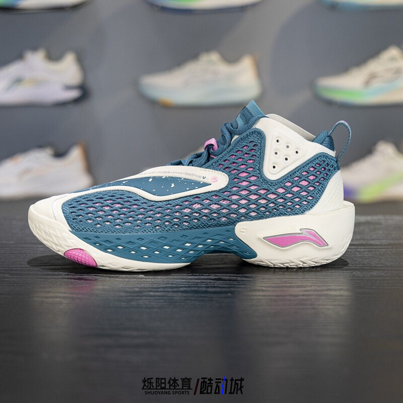 李宁反伍5篮球鞋2025秋季男子轻量高回弹中帮篮球外场鞋ABFV025