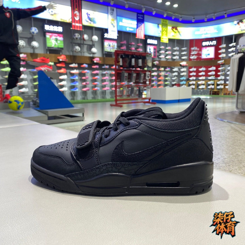 Nike耐克男鞋纯黑武士AJ312复古低帮篮球鞋休闲板鞋 IQ9784-001