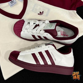 红丝绒耐磨贝壳头板鞋 Adidas阿迪达斯三叶草SUPERSTAR KJ6981