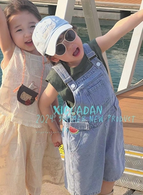 2024新款女童宝宝韩版刺绣套装氧气背心上衣半身裙两件套73206