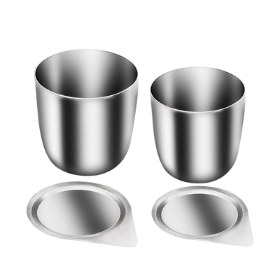 天津银鹏银坩埚50ml带盖铂金坩埚30纯度99.99%国标含量30g化验室