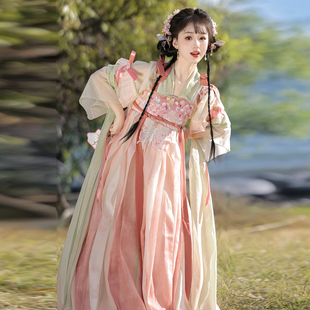 【昭昭公主】原创唐制汉服女公主齐胸汉元素重工绣花春夏2025新款