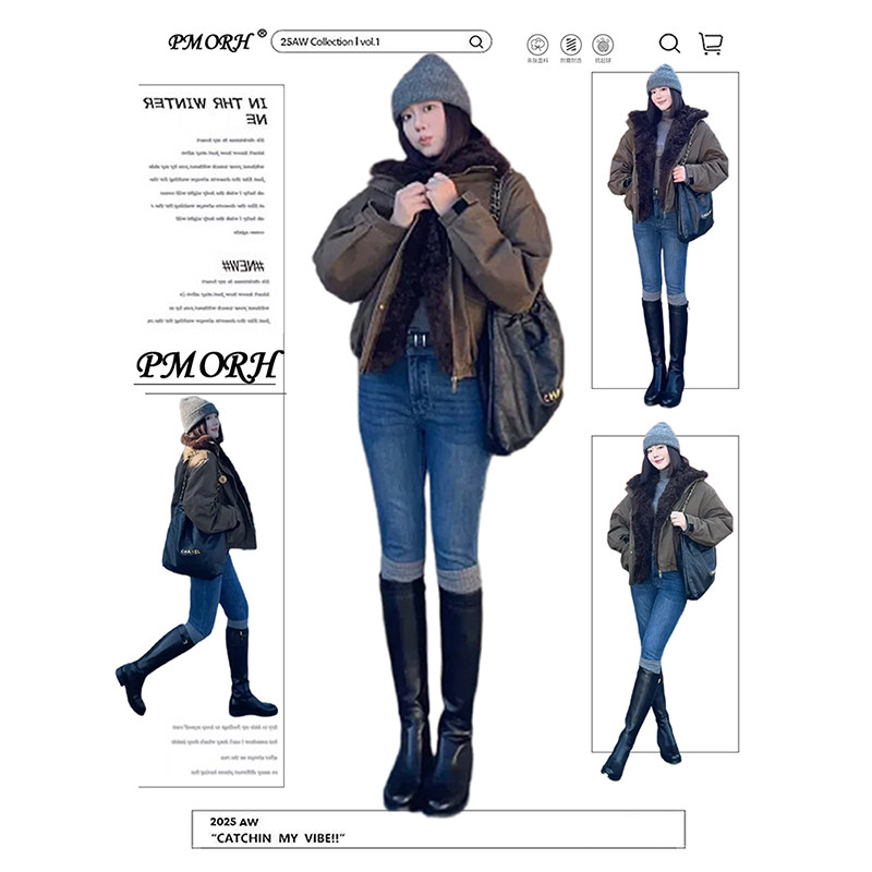 PMORH复古设计感水洗怀旧蓝铅笔牛仔裤女冬季2026显瘦修身小脚裤,女装/女士精品,牛仔裤,淘宝优惠券,粉丝福利购,淘宝优惠卷