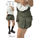 军绿色多口袋工装 牛仔短裤 女秋冬新款 PMORH美式 慵懒感显瘦a字热裤