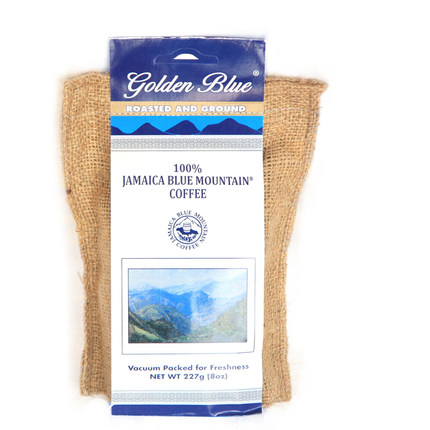 新货正品保证原装进口牙买加蓝山咖啡粉227克麻袋装中度烘焙