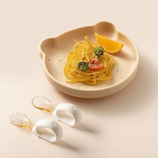 宝宝勺子学吃饭训练一岁以上辅食短柄硅胶叉勺婴儿自主进食餐具