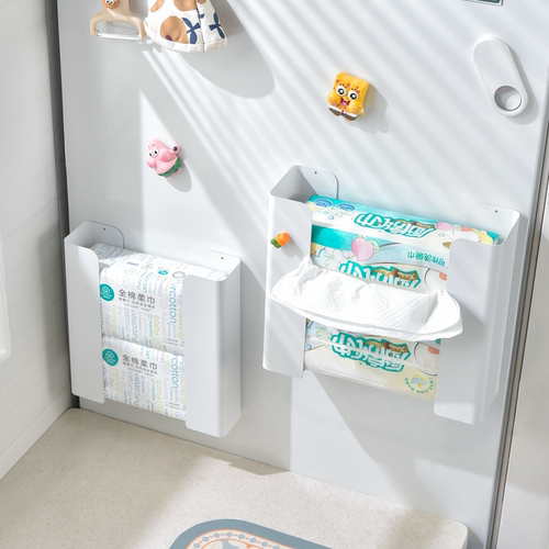 磁吸纸巾盒分体磁铁吸附