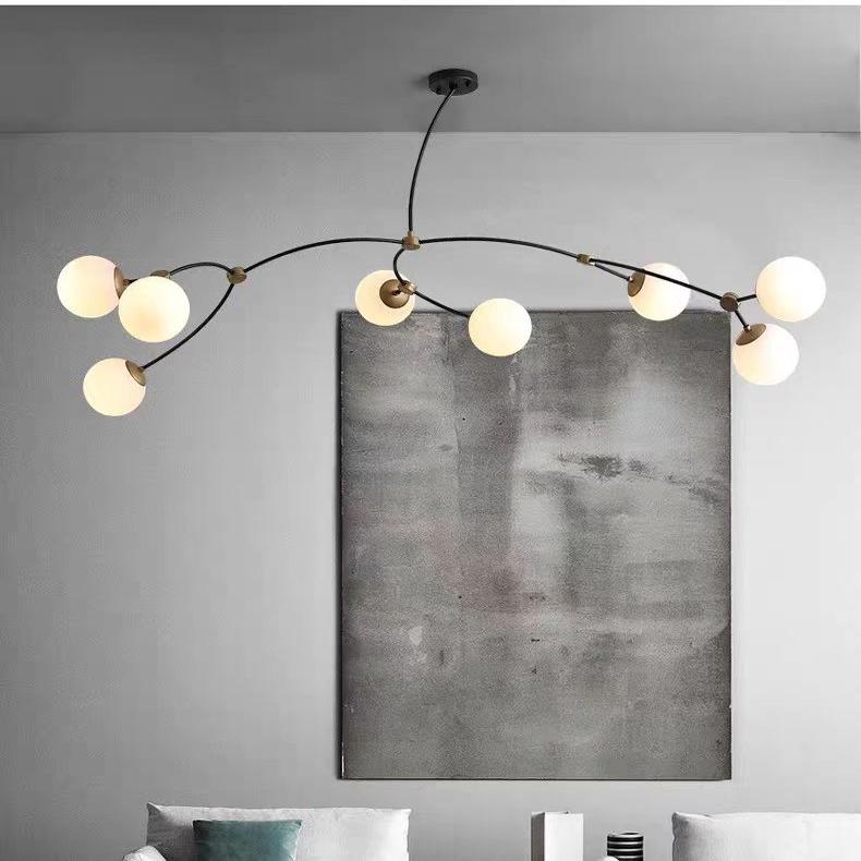 北欧风轻奢魔豆分子灯餐厅吊灯