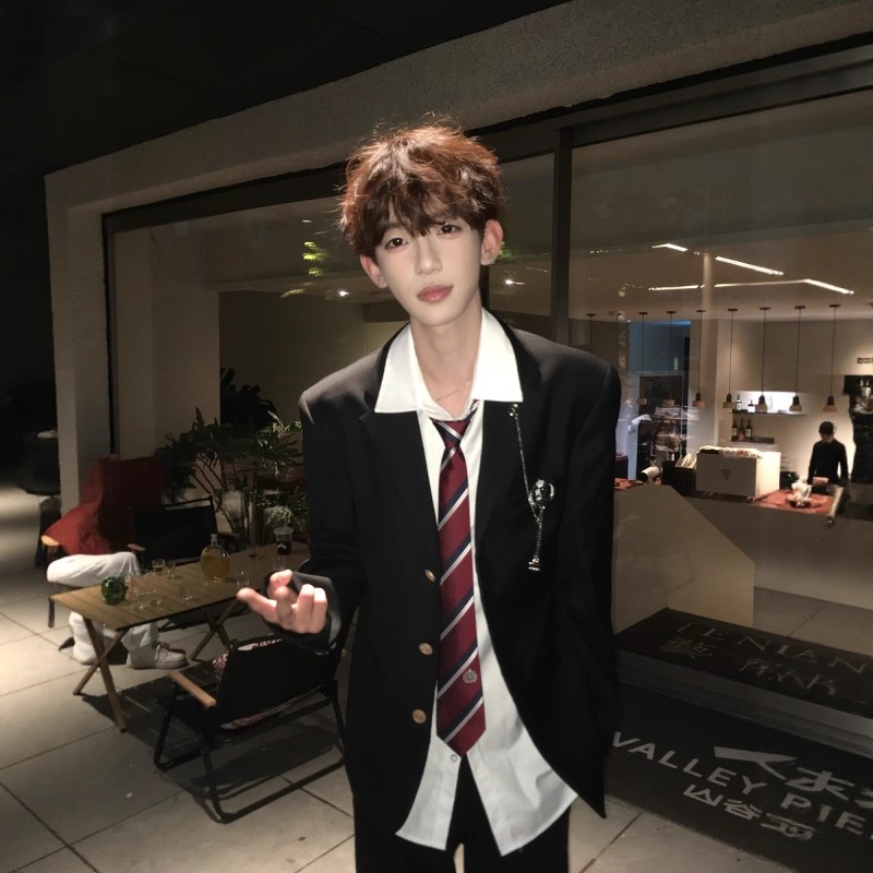 【刺篇】dk制服原创学院风西装日系男生外套校供学生毕业西服套装