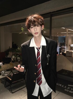 【刺篇】dk制服原创学院风西装日系男生外套校供学生毕业西服套装