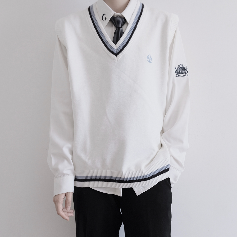 毛衣马甲上衣学院风校供背心