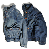 牛仔夹克美式 硬汉重磅山系工装 M65改良猎装 复古大口袋水洗外套男