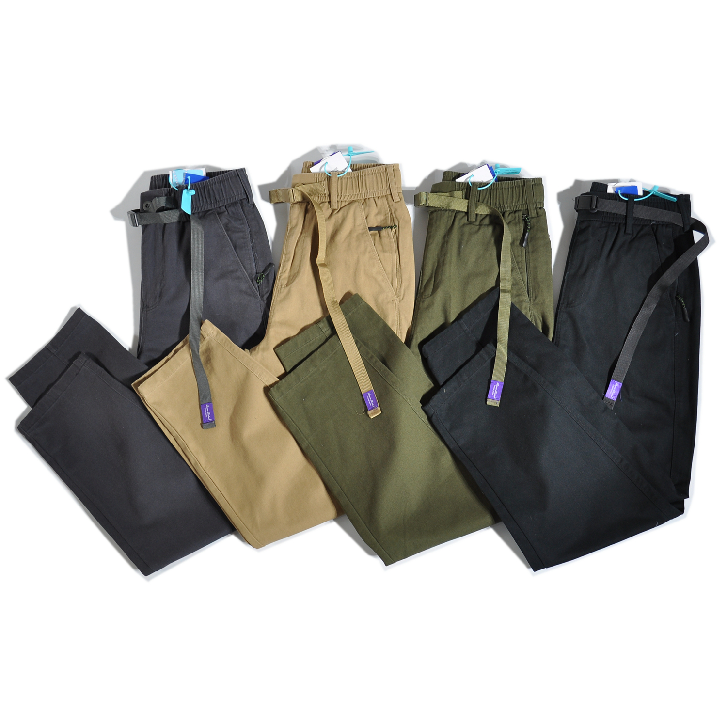 经典日系紫标Chino裤锥形工装裤