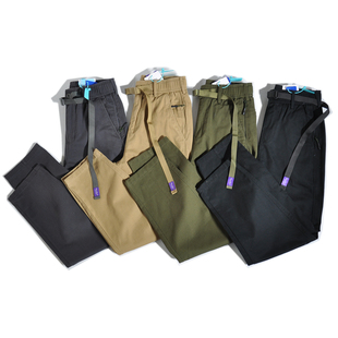 日系紫标Chino裤 复古咔叽休闲裤 锥形阔腿工装 宽松直筒美式 裤 经典