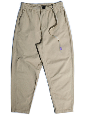 山系紫标Chino斜纹锥形阔腿工装裤日系宽松直筒廓形美式休闲裤男