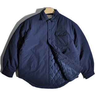 山系户外防泼水日系宽松廓形工装夹棉衬衫薄棉衣美式休闲夹克外套