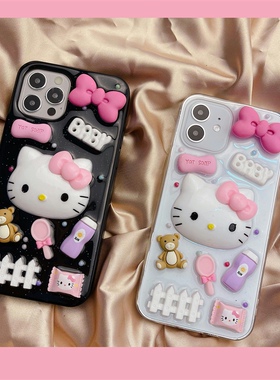 Hellokitty凯蒂猫适用OPPOReno13 12 11 10 9 8 76手机壳5pro+ 3 4se Ace2z findx6 x7 x8