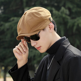 Шляпа мужской весна англия ретро фуражка 2021 новый художник берет лето тонкая модель восьмиугольный Награда