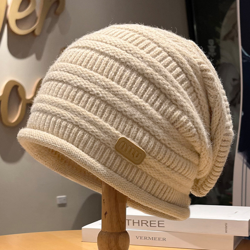 帽子女冬季2024针织毛线帽女款保暖套头堆堆月子帽显脸小时尚冷帽,服饰配件/皮带/帽子/围巾,帽子,淘宝优惠券,粉丝福利购,淘宝优惠卷